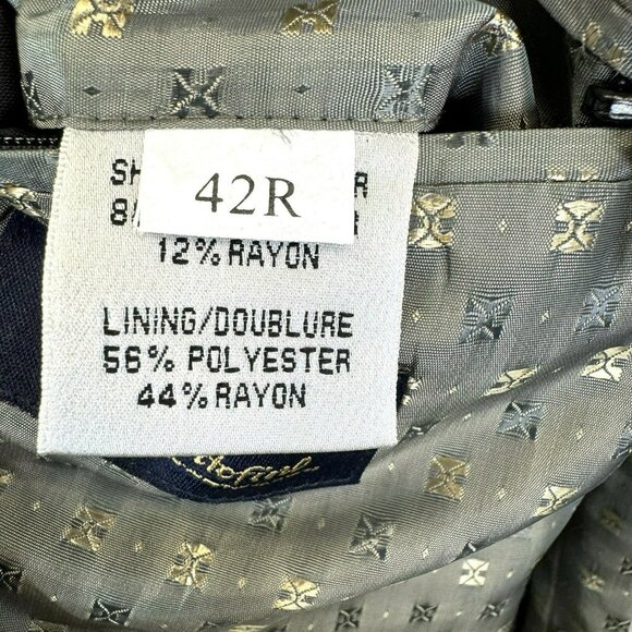 Vintage Dallas Pantofino Blazer Jacket Mens Size 42R Western Sport Coat Gray - Picture 9 of 10